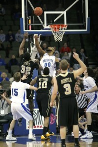Gregory Echenique (00) played solid defense to go with a CU career-high 19 points (WBR/Adam Streur)