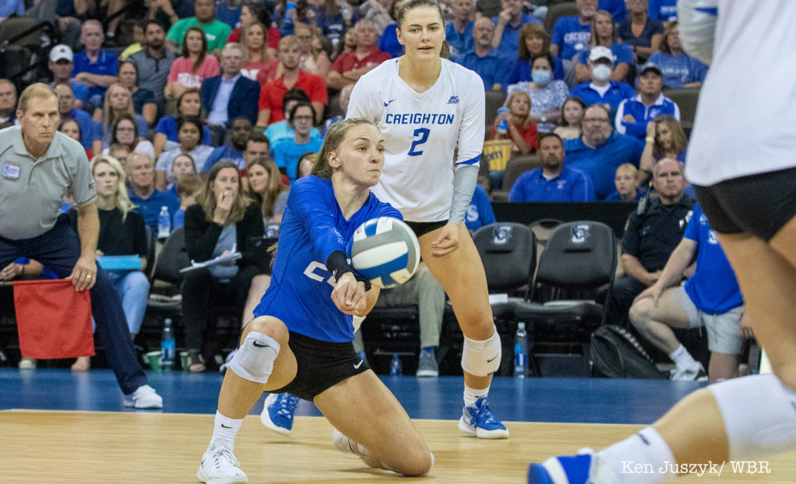 Creighton Volleyball Goes The Distance With Nebraska In Five Set Loss In Front Of Another Record